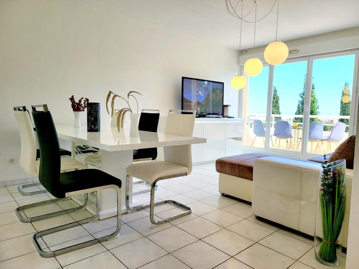 Appart Luxueux 3 Pieces, Piscine, Mer, Terrasse คานส์ ภายนอก รูปภาพ
