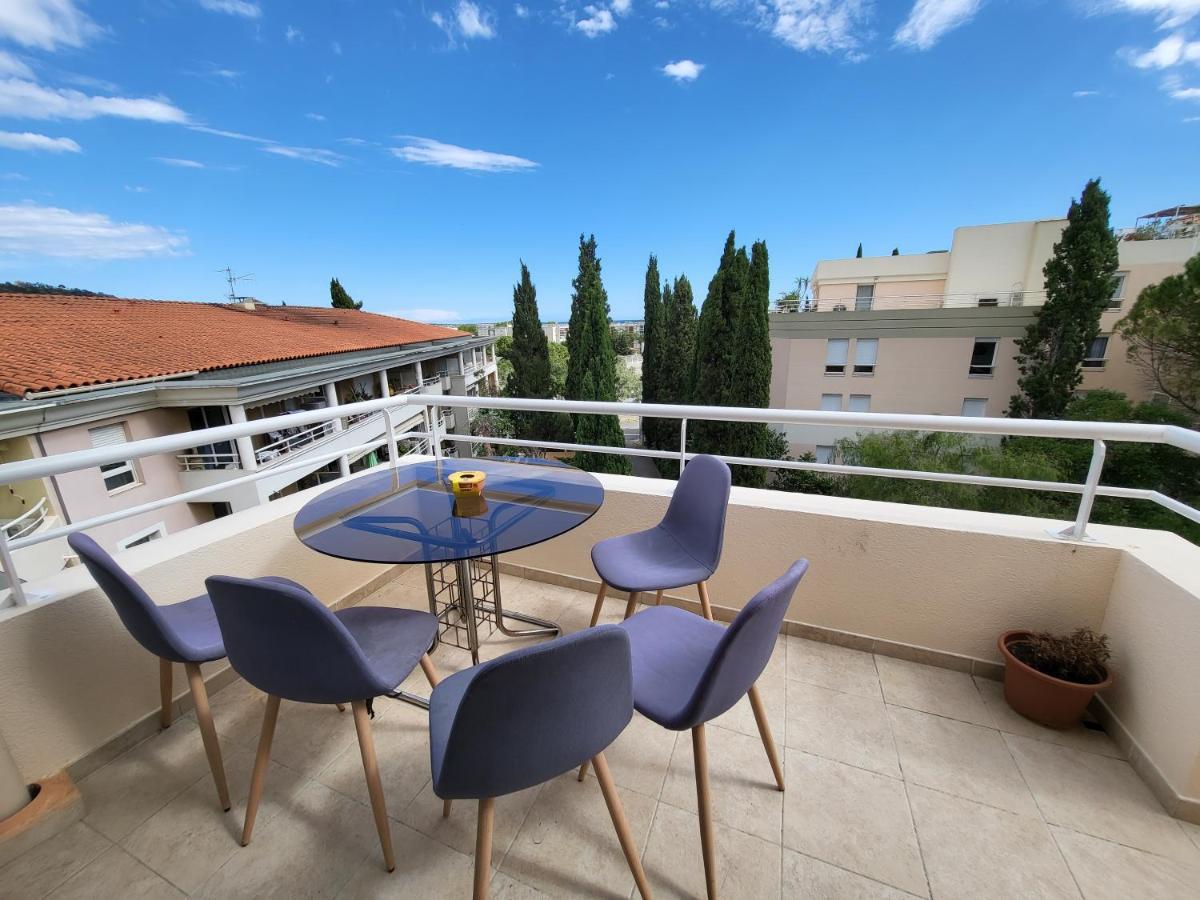 Appart Luxueux 3 Pieces, Piscine, Mer, Terrasse คานส์ ภายนอก รูปภาพ