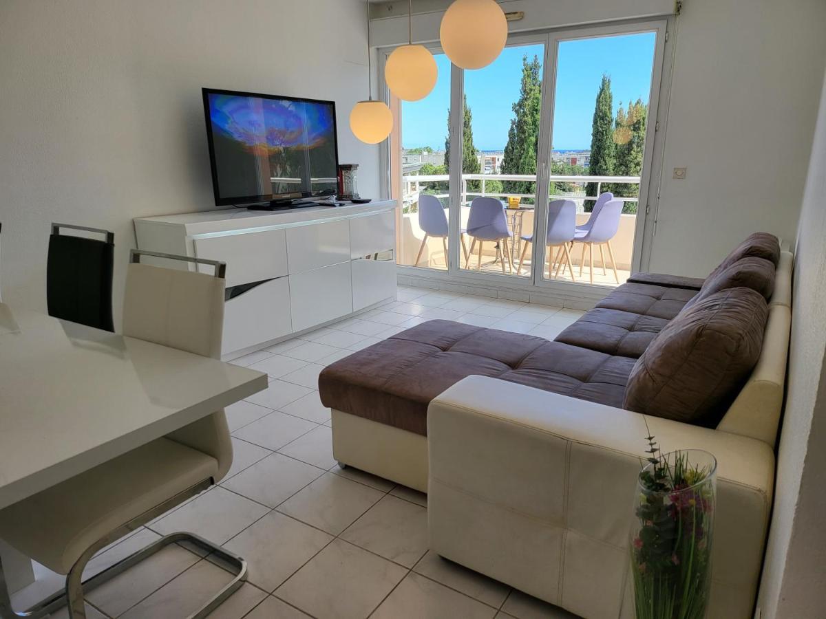 Appart Luxueux 3 Pieces, Piscine, Mer, Terrasse คานส์ ภายนอก รูปภาพ